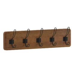 Emma And Oliver Rustic Wall Hanging Storage Rack With 5 Hooks For Entryway, Kitchen, Bathroom And More 28 Emma And Oliver Rustic Wall Hanging Storage Rack With 5 Hooks For Entryway, Kitchen, Bathroom And More -Emma And Oliver GUEST b5bfd496 1dca 4573 af5e d47813c71128
