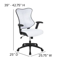 Emma And Oliver High Back Designer Mesh Executive Ergonomic Office Chair W/ Adjustable Arms -Emma And Oliver GUEST b5dcd503 117c 4452 be29 5975f8e2f5c2