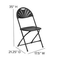 Emma And Oliver 2 Pack Wedding Party Event Fan Back Plastic Folding Chair Home Office -Emma And Oliver GUEST b61cd744 5273 495d a152 c59c8824c26a