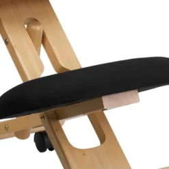 Emma And Oliver Mobile Wooden Ergonomic Kneeling Office Chair In Black Fabric -Emma And Oliver GUEST b75e983f 32cd 4c48 adcf dd86d7f5f527