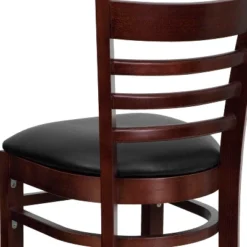 Emma And Oliver Ladder Back Wooden Restaurant Dining Barstool -Emma And Oliver GUEST b7ec1824 2360 4ef5 ad36 06c9ad7542c6