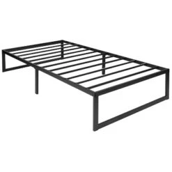 Emma And Oliver 14 Inch Twin Metal Platform Bed Frame/Steel Slat Support/No Box Spring Needed -Emma And Oliver GUEST b7ed8b54 a886 48c6 abce 224f3b6ba345
