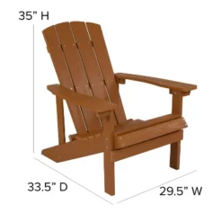 Emma And Oliver Set Of Two All-Weather Polyresin Adirondack Chairs With Cushions -Emma And Oliver GUEST b8667026 89dc 47f5 a513 e0e8b7c23da0
