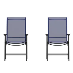 Emma And Oliver Outdoor Folding Patio Sling Chair / Portable Chair (2 Pack) -Emma And Oliver GUEST b8b71241 7b63 4072 9b2a 10b12f5265fe