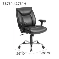 Emma And Oliver 400 Lb. Big & Tall Mid-Back Deep Tufted Ergonomic Task Office Chair & Arms 13 Emma And Oliver 400 Lb. Big & Tall Mid-Back Deep Tufted Ergonomic Task Office Chair & Arms -Emma And Oliver GUEST ba5f277c 5edb 4449 9598 ec3a2de2ebef