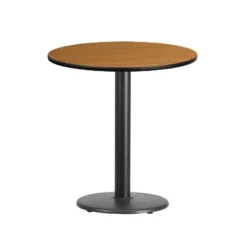 Emma And Oliver 24" Round Laminate Table Top With 18" Round Table Height Base -Emma And Oliver GUEST bb8c51e2 344e 4e56 8dc4 23a8006c017f