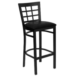 Emma And Oliver 2 Pack Window Back Metal Restaurant Barstool -Emma And Oliver GUEST bce7025c 7036 48f6 9b23 e3d2bdf22757