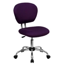 Emma And Oliver Mid-Back Mesh Padded Swivel Task Office Chair With Chrome Base -Emma And Oliver GUEST bf5708a7 7fff 4204 a4bc e558f4bd6ed0