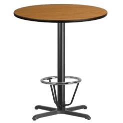 Emma And Oliver 36" Round Laminate Bar Table With 30"x30" Foot Ring Base 8 Emma And Oliver 36" Round Laminate Bar Table With 30"x30" Foot Ring Base -Emma And Oliver GUEST bffaefe5 85dc 47c2 96a9 680772657d43