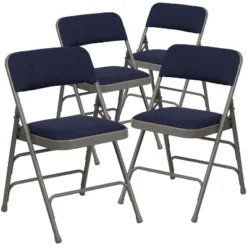 Emma And Oliver 4 Pack Home & Office Portable Party Events Padded Metal Folding Chair 23 Emma And Oliver 4 Pack Home & Office Portable Party Events Padded Metal Folding Chair -Emma And Oliver GUEST c09d61fd 7e21 4d0c 8c50 869b626b429a