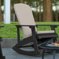 Emma And Oliver Set Of 2 All-Weather Poly Resin Adirondack Rocking Chairs With Cushions 18 Emma And Oliver Set Of 2 All-Weather Poly Resin Adirondack Rocking Chairs With Cushions -Emma And Oliver GUEST c10cbd0d 9caa 49c2 a1b8 f4b9fed91d9e