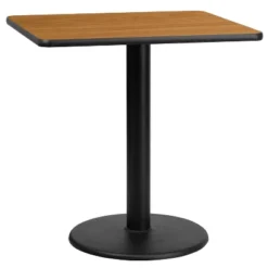 Emma And Oliver 30" Square Laminate Table Top With 18" Round Table Height Base -Emma And Oliver GUEST c250036c 6880 40d3 a42c f5414ce920d6