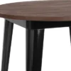 Emma And Oliver 30" Round Wood/Metal Indoor Bar Height Table