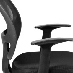 Emma And Oliver Mid-Back Black Mesh Swivel Task Office Chair With T-Arms 18 Emma And Oliver Mid-Back Black Mesh Swivel Task Office Chair With T-Arms -Emma And Oliver GUEST c45aba3b 938e 40bb 8bcd c2ff165f0c9b