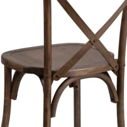 Emma And Oliver Stackable Wood Cross Back Dining Chair -Emma And Oliver GUEST c470f258 d7da 49ea b49d 6dcd086f8c52