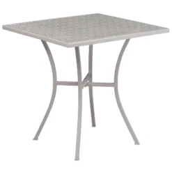 Emma And Oliver Commercial Grade 28" Square Colorful Metal Garden Patio Table -Emma And Oliver GUEST c71d715d 143a 4976 8383 29badfd0b2eb
