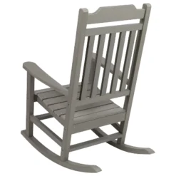 Emma And Oliver Set Of 2 All-Weather Poly Resin Faux Wood Rocking Chairs For Porch &Patio -Emma And Oliver GUEST c80af06e dc68 4fb6 a7ed c826d376ed90