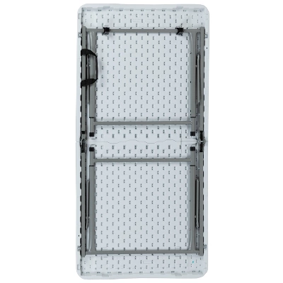 Emma And Oliver 4-Foot Height Adjustable Bi-Fold Granite White Plastic Folding Tables 6 Emma And Oliver 4-Foot Height Adjustable Bi-Fold Granite White Plastic Folding Tables - Image 6