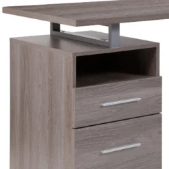 Emma And Oliver Desk With Two Drawers And Metal Frame -Emma And Oliver GUEST c8fd40fb e2a0 489e 82cd 474f2e89e70e