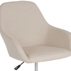 Emma And Oliver Home And Office Mid-Back Chair In Beige Fabric -Emma And Oliver GUEST c8fe5b8b 7ae2 42f3 9f94 39f06085134c