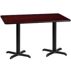 Emma And Oliver 30"x60" Rectangular Laminate Table With 22"x22" Table Height Bases -Emma And Oliver GUEST cc2833ef c10d 4e56 b5a4 6906213cd719