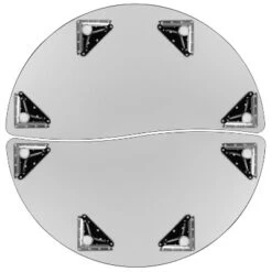 Emma And Oliver 2 Piece 47.5" Circle Collaborative Grey Kids Adjustable Activity Table Set -Emma And Oliver GUEST ccb5ec89 ccab 42ac 99bd 83093ceccee2