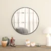 Emma And Oliver Metal Wall Mounted Mirror With Oxidized Finish For A Distressed Look, 4mm Silvered Back And Anti-Shatter Safety Film