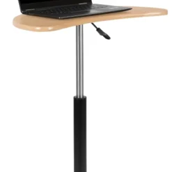 Emma And Oliver Sit To Stand Mobile Laptop Computer Desk - Portable Rolling Standing Desk -Emma And Oliver GUEST cda985ec f7c8 46f9 911a cb46266586b8