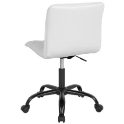 Emma And Oliver Home Office Armless Task Office Chair With Tufted Back/Seat -Emma And Oliver GUEST cf573aad e49a 4ace 9695 819dc11f5798
