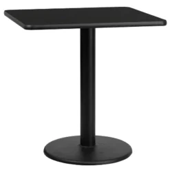 Emma And Oliver 30" Square Laminate Table Top With 18" Round Table Height Base -Emma And Oliver GUEST d0b2e78c 27ef 42ae 821e b214500fccbf