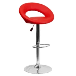 Emma And Oliver Rounded Orbit-Style Back Vinyl Swivel Adjustable Height Barstool 23 Emma And Oliver Rounded Orbit-Style Back Vinyl Swivel Adjustable Height Barstool -Emma And Oliver GUEST d2dce258 610e 405f 9bd4 86c3636cbd84
