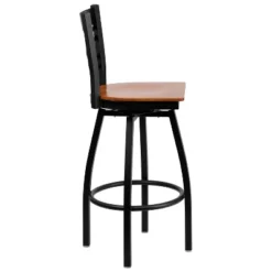 Emma And Oliver Black "X" Back Swivel Metal Restaurant Dining Barstool 16 Emma And Oliver Black "X" Back Swivel Metal Restaurant Dining Barstool -Emma And Oliver GUEST d32bb2b9 d4a2 4531 86eb 5765d9052a7e