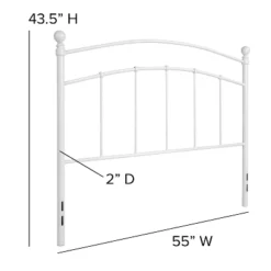 Emma And Oliver Decorative Metal Headboard -Emma And Oliver GUEST d33fa8d8 ae46 41d7 9bf4 eaba31481503