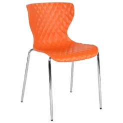 Emma And Oliver Contemporary Design Accent Dining Plastic Stack Chair -Emma And Oliver GUEST d47ccb67 f695 4261 9cf8 20c12ec2873d
