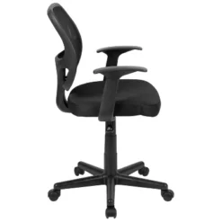 Emma And Oliver Mid-Back Mesh Swivel Ergonomic Task Office Chair - Arms -Emma And Oliver GUEST d523b01d 40b3 4e04 abea 282b1da6ad43