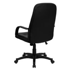 Emma And Oliver High Back Black Glove Vinyl Executive Swivel Office Chair With Arms -Emma And Oliver GUEST d58faca9 2860 4ea0 85a0 5ffa479faa6b