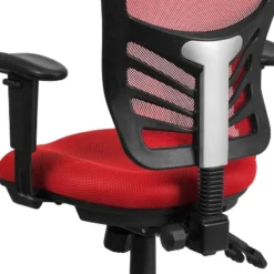 Emma And Oliver Mid-Back Mesh Triple Paddle Swivel Ergonomic Office Chair With Adjustable Arms -Emma And Oliver GUEST d5ea6492 5137 46d5 8942 fc3db6822795