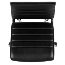 Emma And Oliver Mid-Back Armless LeatherSoft Ribbed Executive Swivel Office Chair 21 Emma And Oliver Mid-Back Armless LeatherSoft Ribbed Executive Swivel Office Chair -Emma And Oliver GUEST d69c80af ce72 483f 8329 11e59befd548