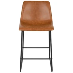 Emma And Oliver Set Of 2 Kitchen Counter Height Stool - 24 Inch LeatherSoft Barstool -Emma And Oliver GUEST d6df6429 25d1 405c bb45 e68b6f41842c