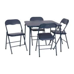 Emma And Oliver 5 Piece Folding Card Table And Chair Set -Emma And Oliver GUEST d7110ade 3a88 475b bc4a 70155c8057c4