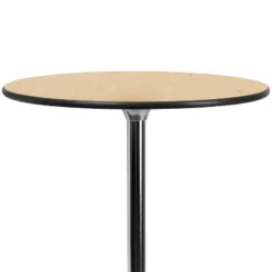 Emma And Oliver Wood Cocktail Dining And Event Table With 30" And 42" Columns -Emma And Oliver GUEST d983f18f 2905 444f 9359 6b70eabe6925
