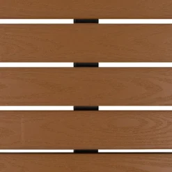 Emma And Oliver Outdoor Faux Teak Dining Table With Poly Slats - Square Patio Table -Emma And Oliver GUEST d9a76088 58fb 4196 8371 bc345362df57