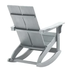 Emma And Oliver Set Of 2 Modern All-Weather Poly Resin Adirondack Rocking Chairs For Indoor/Outdoor Use -Emma And Oliver GUEST dae2acfb 94b2 46d9 860e eafa41e7839d