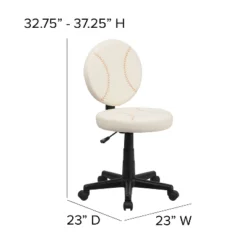 Emma And Oliver Sports Swivel Task Office Chair -Emma And Oliver GUEST daecd538 b254 4d43 ad16 676a435cc089