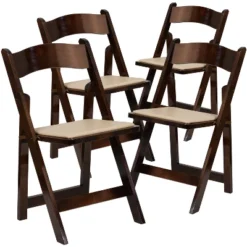 Emma And Oliver 4 Pack Wood Folding Chair With Vinyl Padded Seat 26 Emma And Oliver 4 Pack Wood Folding Chair With Vinyl Padded Seat -Emma And Oliver GUEST dc110a62 f492 4bbc bc58 563349584012