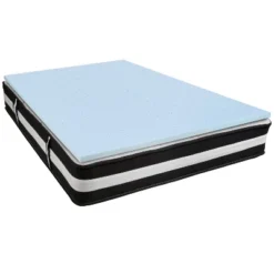Emma And Oliver 12" Mattress & Gel Memory Foam Topper Bundle Set -Emma And Oliver GUEST dc8095a1 caa1 405f 98f6 6ae5a9630e6d