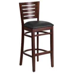 Emma And Oliver Slat Back Wooden Restaurant Dining Barstool -Emma And Oliver GUEST dcb209fa 18ea 44d1 a53f d590e748cc30
