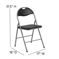 Emma And Oliver 4 Pack Black Vinyl Padded Metal Folding Chair Home Office 14 Emma And Oliver 4 Pack Black Vinyl Padded Metal Folding Chair Home Office -Emma And Oliver GUEST dcefb1d5 476c 443a 9d15 42843559051b