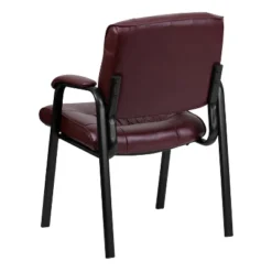 Emma And Oliver LeatherSoft Executive Reception Chair With Powder Coated Frame -Emma And Oliver GUEST dd60c6a8 4785 46e3 a1e5 38e924540e9a