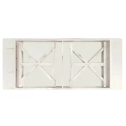 Emma And Oliver 8' X 40" Rectangular Solid Pine Folding Farm Table With Crisscross Legs -Emma And Oliver GUEST e08a6d65 4556 4722 a1f2 ba9aada56152